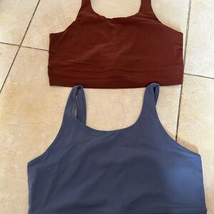 Nike Sports Bras in Brown and Blue